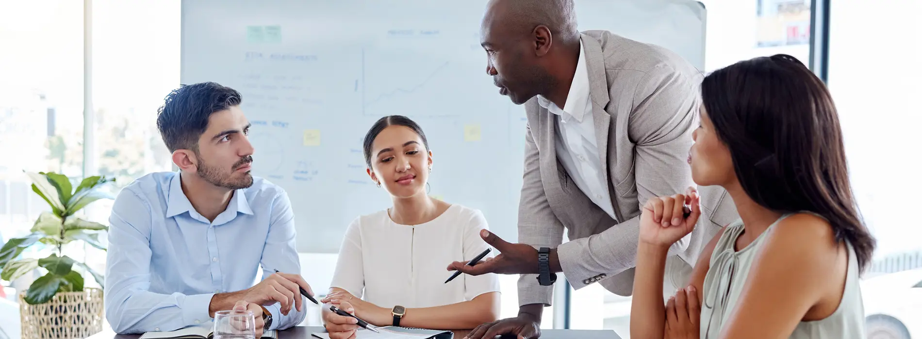 photo of people in a conference room