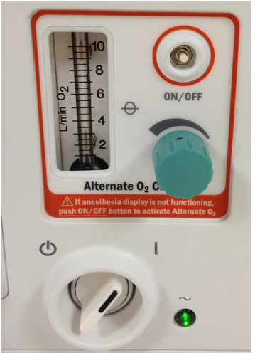 Alternate (Emergency) O2 on Aisys