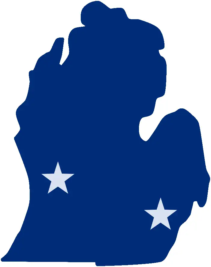 Map of Michigan's lower peninsula with locations marked in Grand Rapids on the west side of the state and Novi in Metro Detroit.