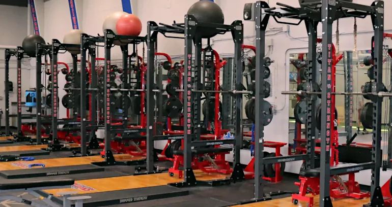 The UDM Titan Strength training room