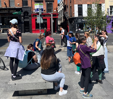  UDM group walked throughout Dublin on a guided tour led by Ms. Susan Cahill